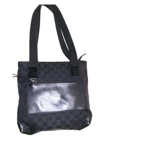 🥰Gucci Black Guccissima Jacquard Tote Bag.